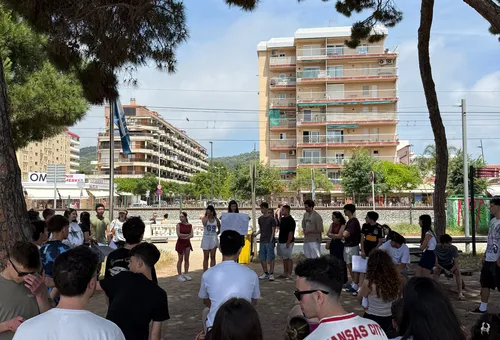 a group of Eco-Art for Inclusion participants gathered outdoors