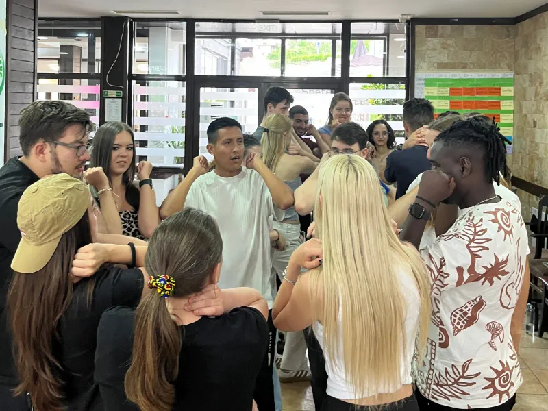 young people at a Wild Geese Erasmus+ exchange project