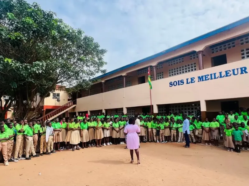 La Voie School building in Lomé, Togo